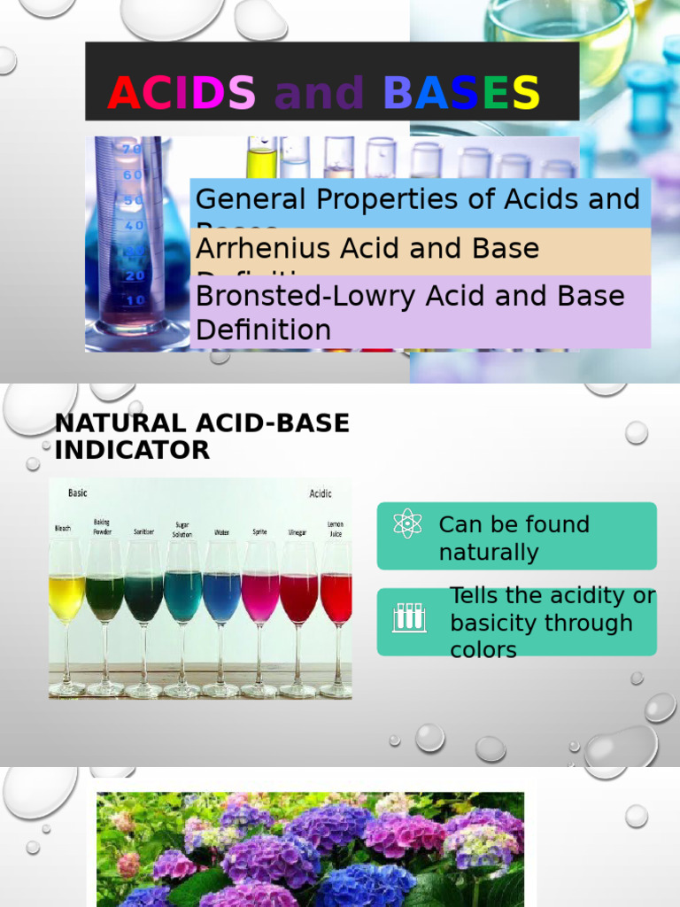 Understanding Acids and Bases Definitions | PDF | Acid | Chemical ...