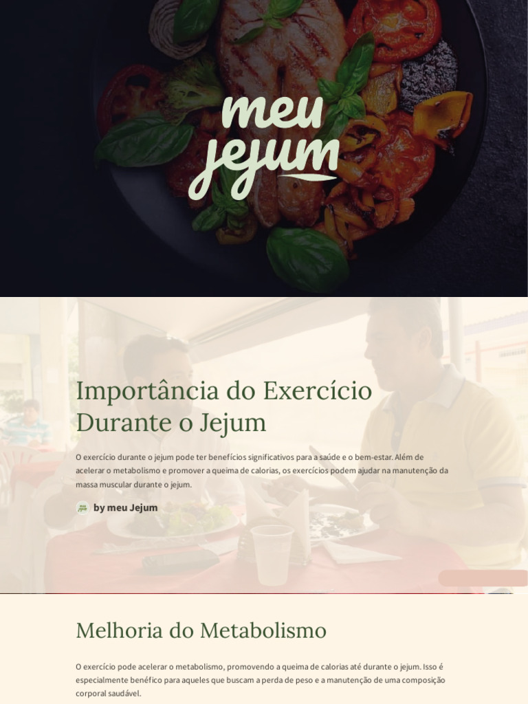 Exercício Eficiente Durante o Jejum | PDF | Músculo | Corpo humano