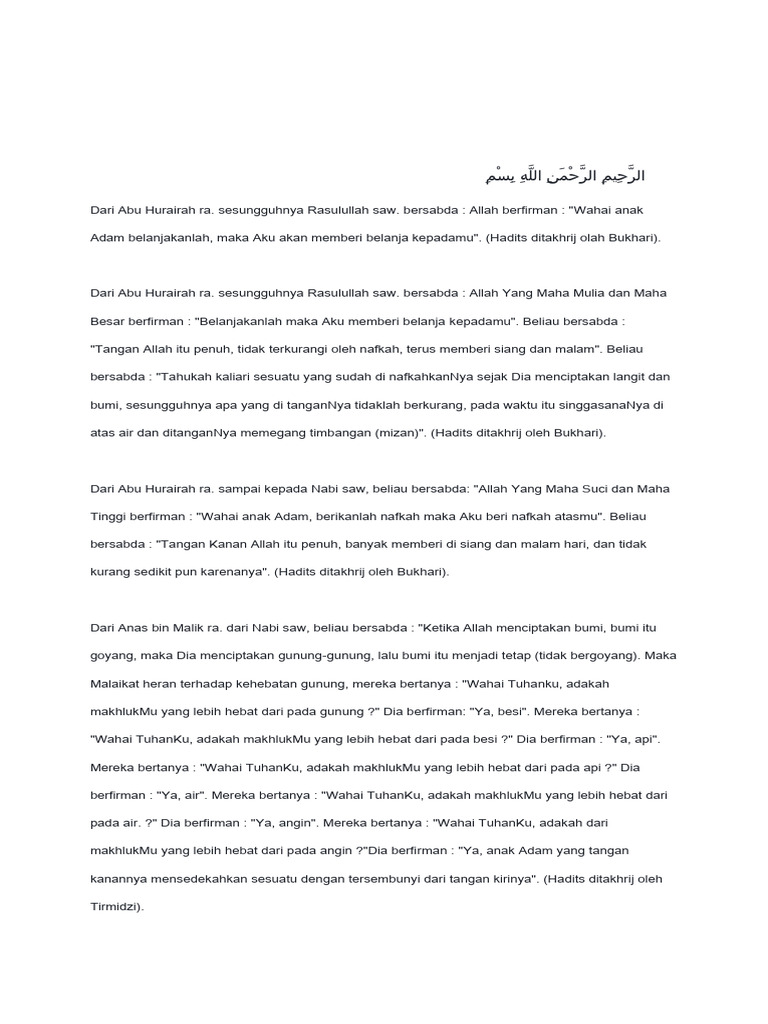 Keutamaan Infaq dalam Islam | PDF