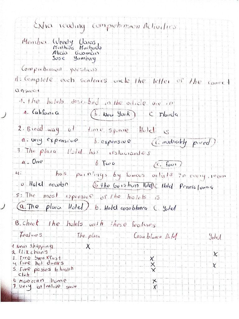 Classroom Activity Lesson 4 Unit 3 GROUP | PDF