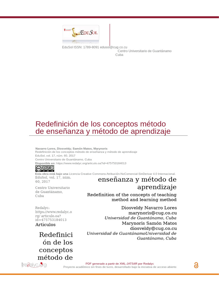 Redefinición de métodos de enseñanza y aprendizaje | PDF | Enseñando ...
