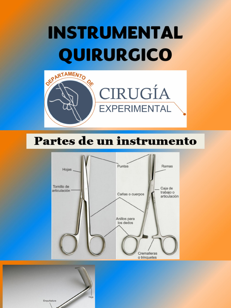 Instrumental Quirúrgico: Tipos y Usos | PDF