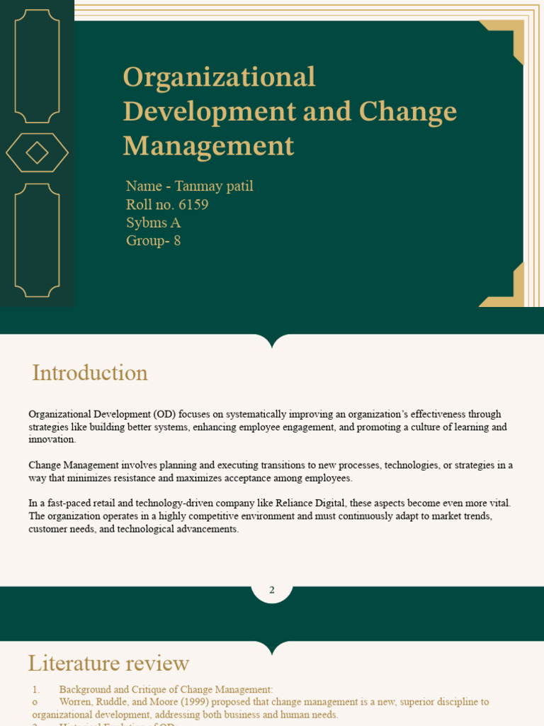 6159 Organizational Development and Change Management | PDF | Employee ...