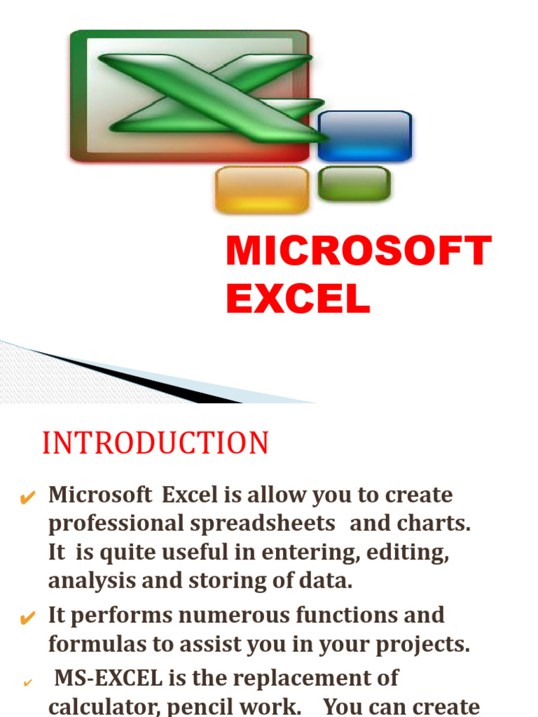 Microsoft Excel Basics and Features | PDF | Microsoft Excel | Spreadsheet