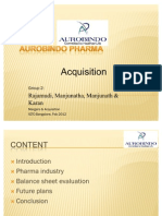 Aurobindo Pharma Acquisition