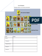 Tarot Worksheet