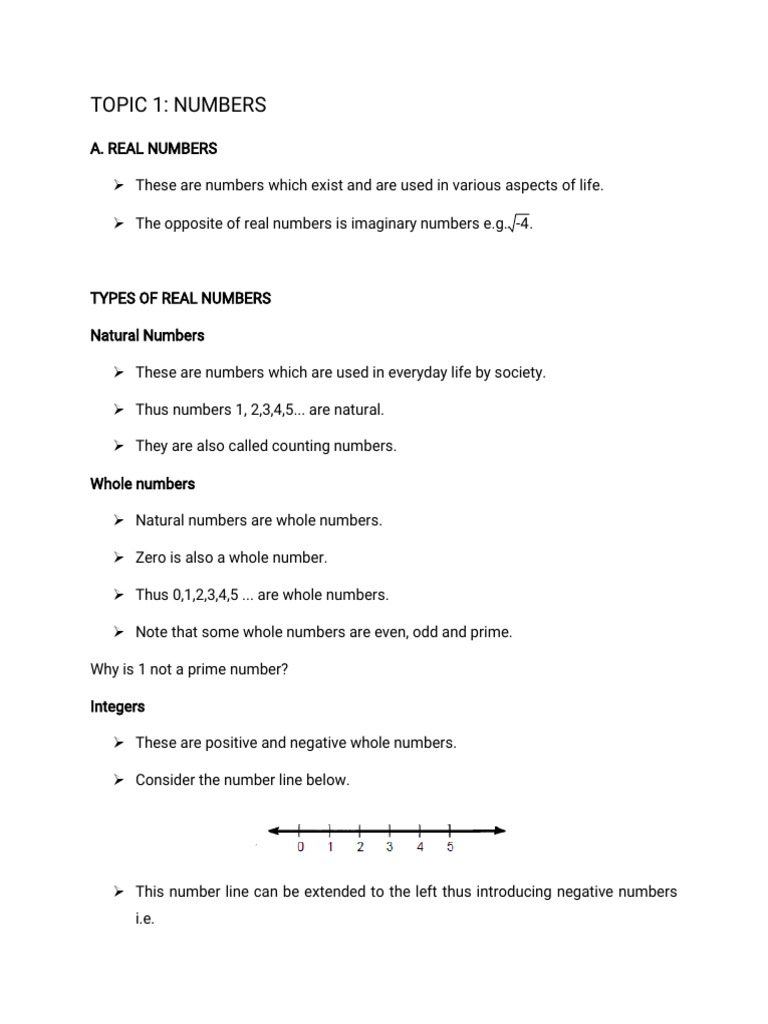 FORM THREE MATHS Notes (1) | PDF