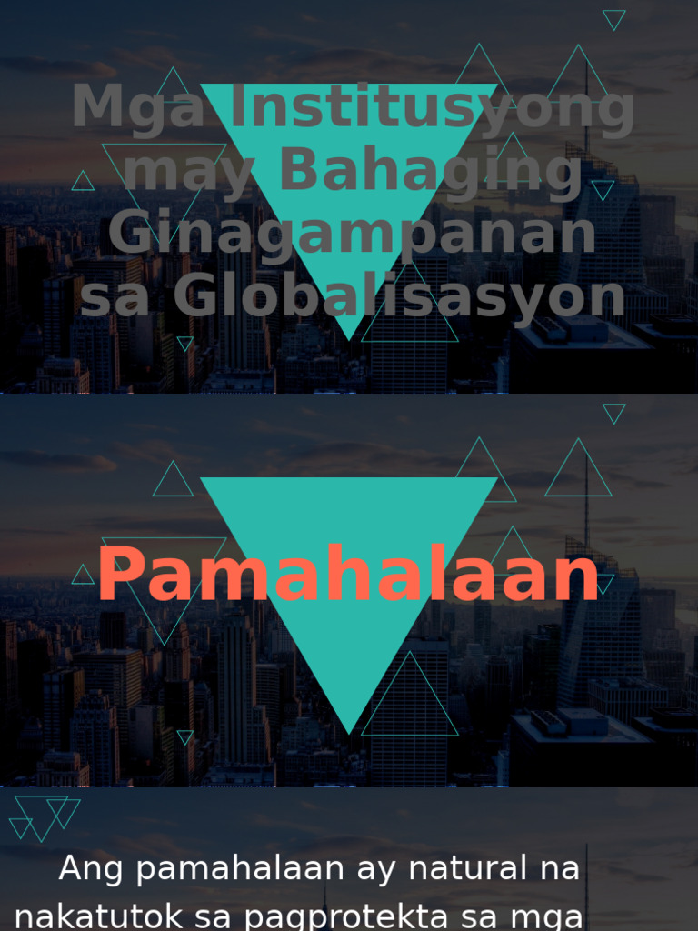 4 Mga Institusyong May Bahaging Ginagampanan | PDF