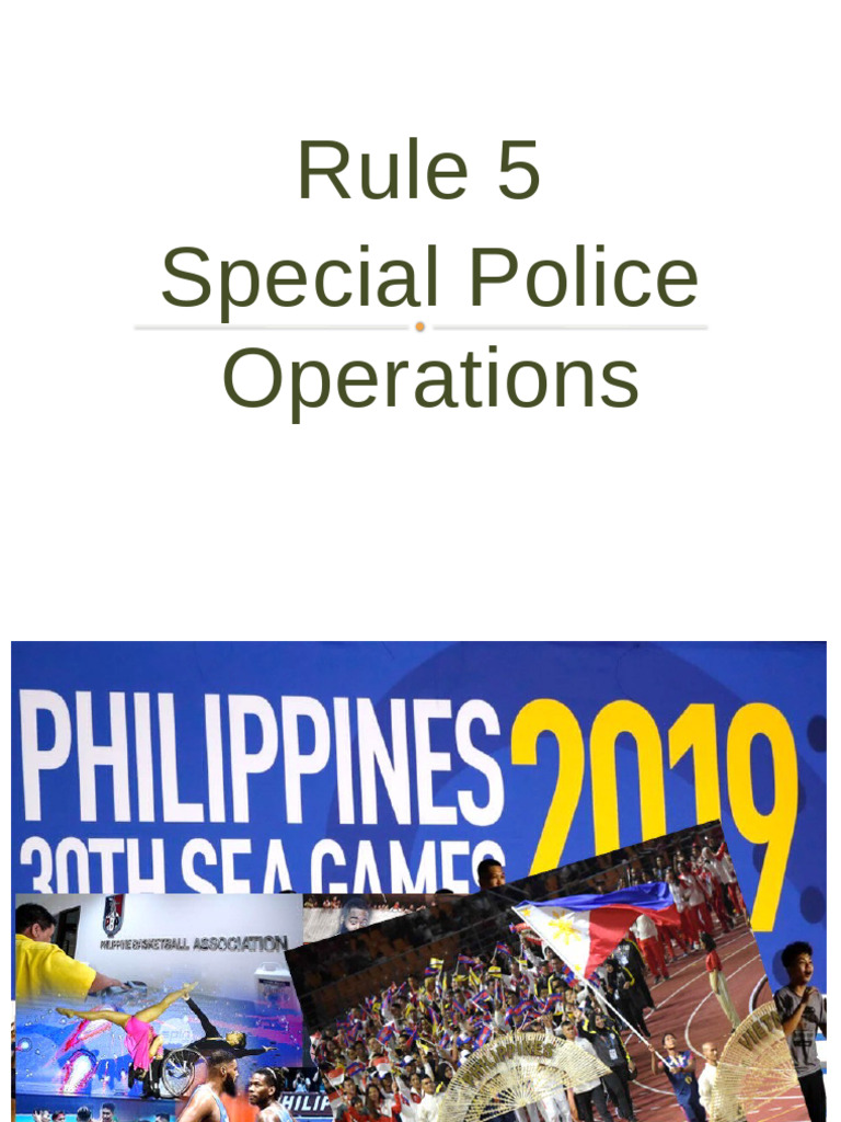 Rule 5 Special Police Operations | PDF | Asia Pacific Economic ...