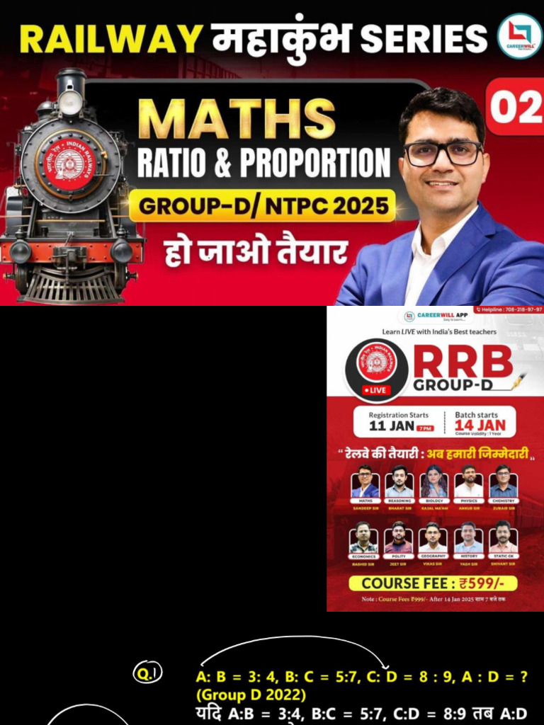 Class-02 Ratio & Proportion Sandeep Sir | PDF