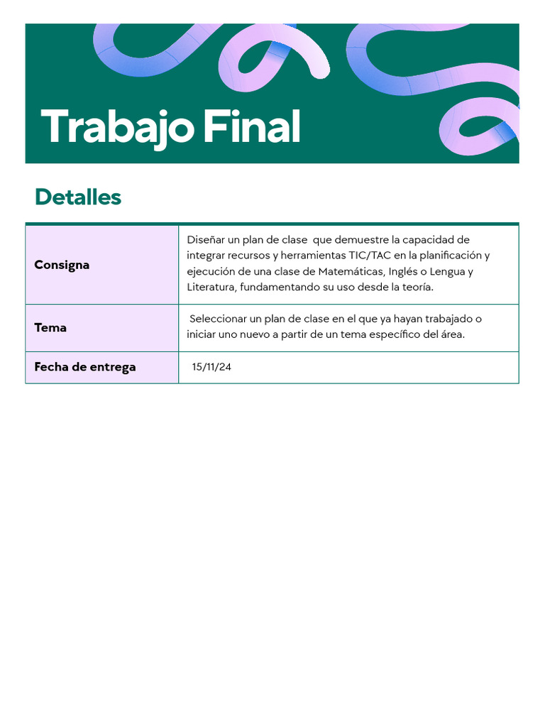 Plan de Clase | PDF | Evaluación | Aprendizaje