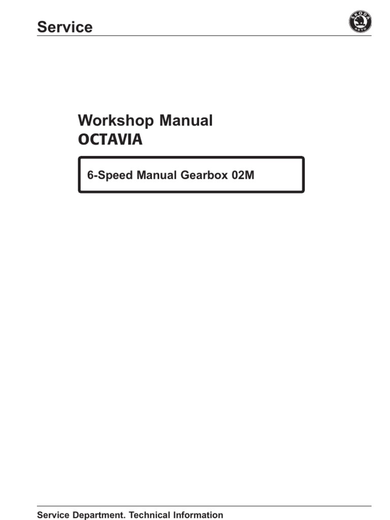 Manual Skoda Octavia - gearbox m6 02M | Transmission (Mechanics) | Manual  Transmission