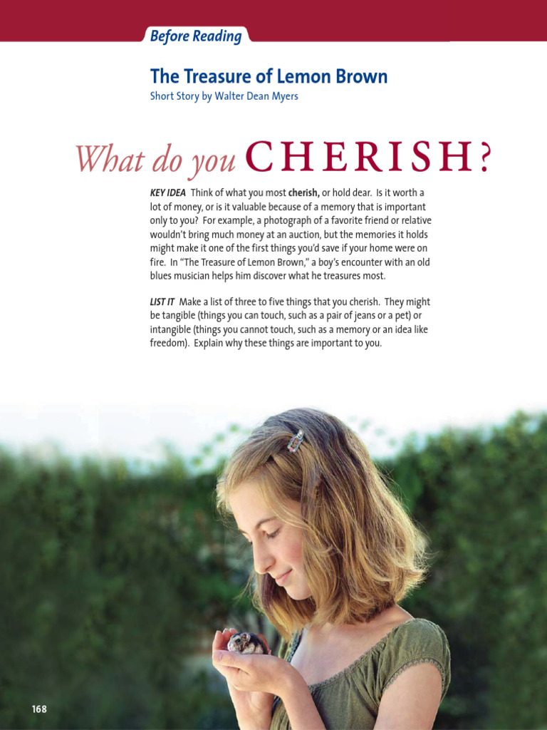 Mcdougal littell literature 08 what do you cherish pdf verb