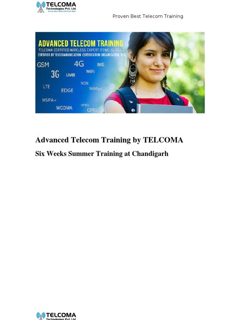 6 Weeks Telecom Training in Chandigarh | PDF | 3 G | High Speed Packet ...
