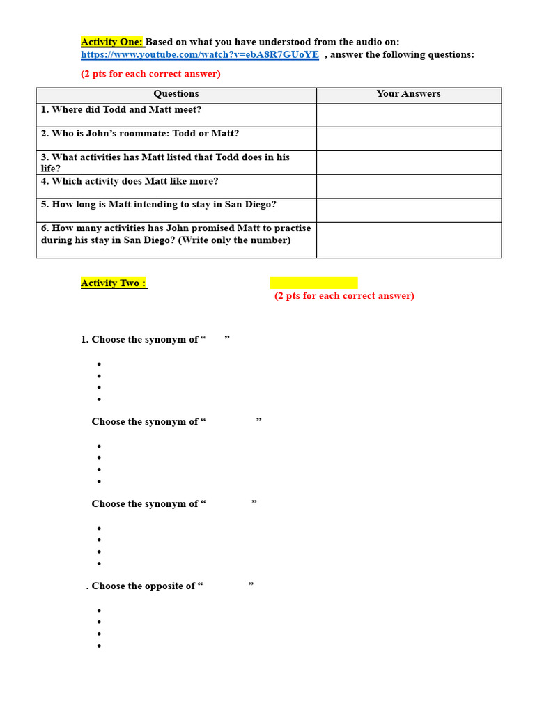 Curated visual reference: Gallery Detail: Activity One Oral S1 2024 2025