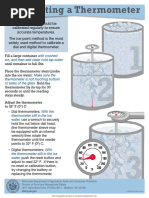 Calibrating Thermometers: Ice-Point Method | PDF | Thermometer ...
