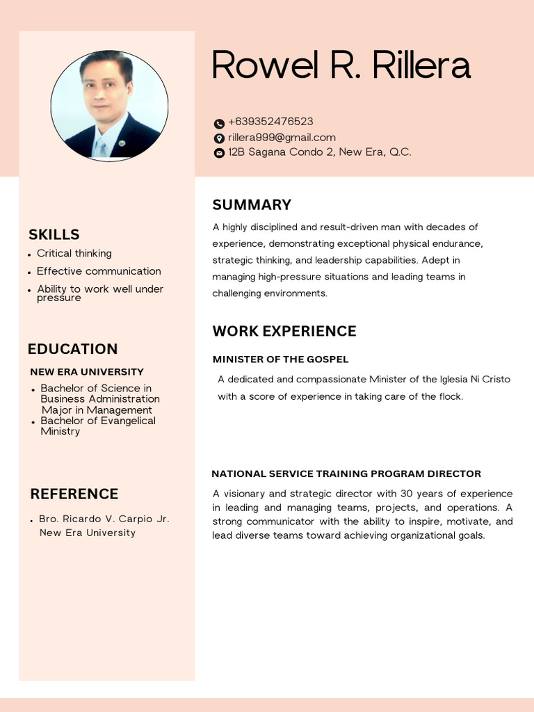 Experienced Leader in Business & Ministry | PDF