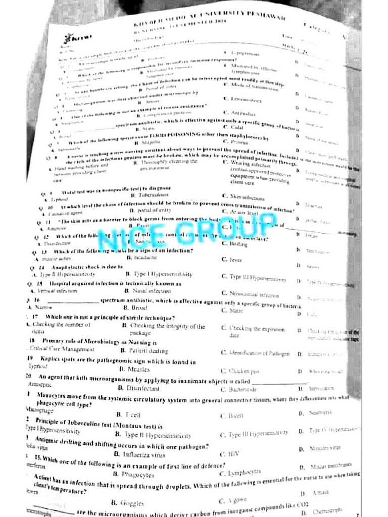 Microbiology 2020 3rd Sem | PDF