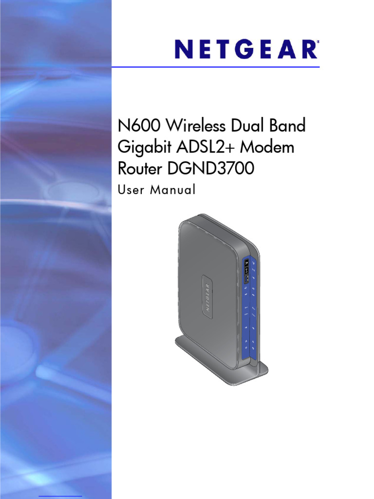 Netgear Router DGND3700 User Guide | PDF | Wi Fi | Computer Network
