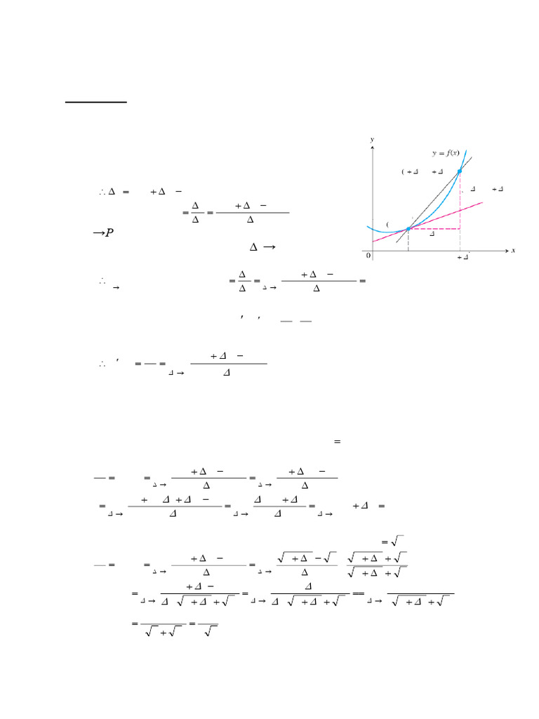 CH 4 Derivatives | PDF | Slope | Derivative