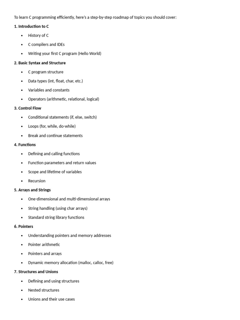 Step-by-Step C Programming Guide | PDF | Pointer (Computer Programming ...