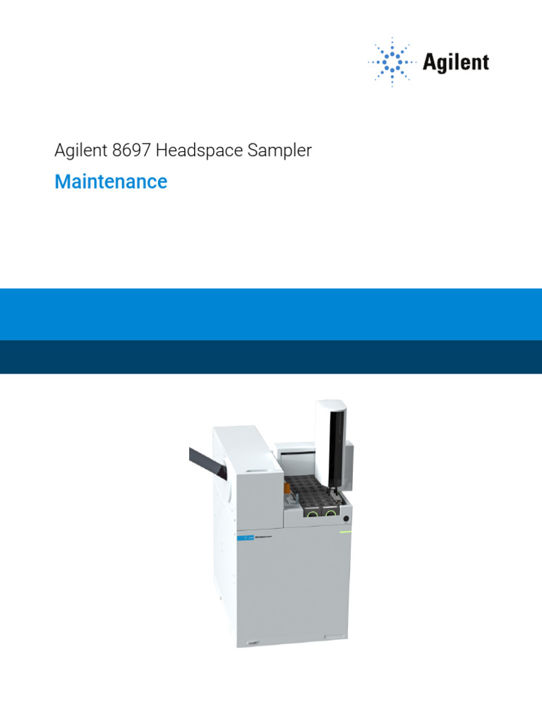 Agilent 8697 Headspace Sampler Maintenance | PDF | Valve | Personal ...