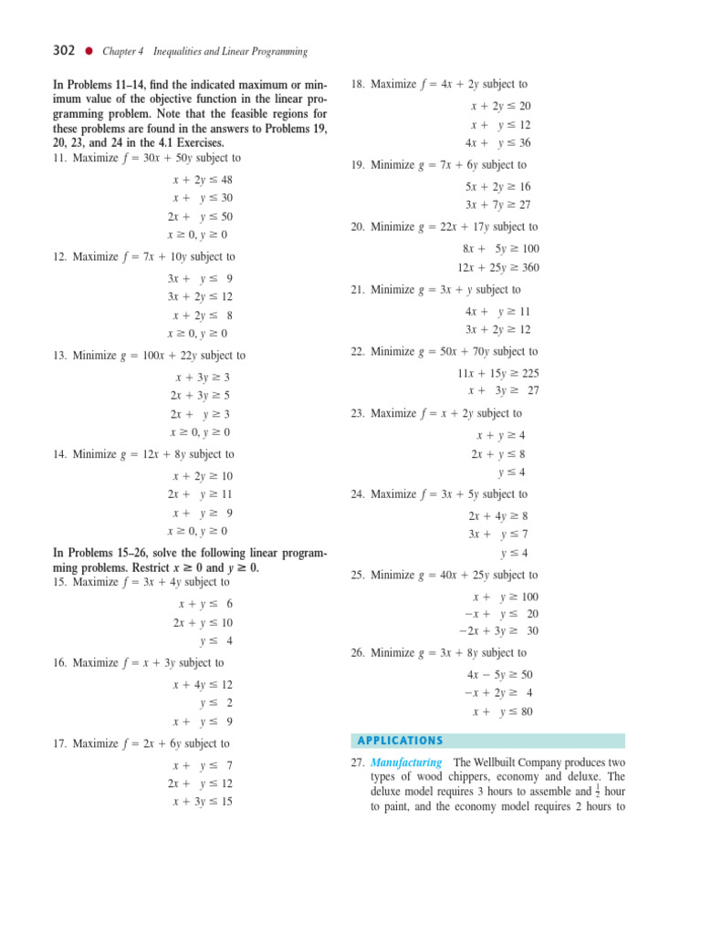 Linear Programming 3 Variables Diet Example