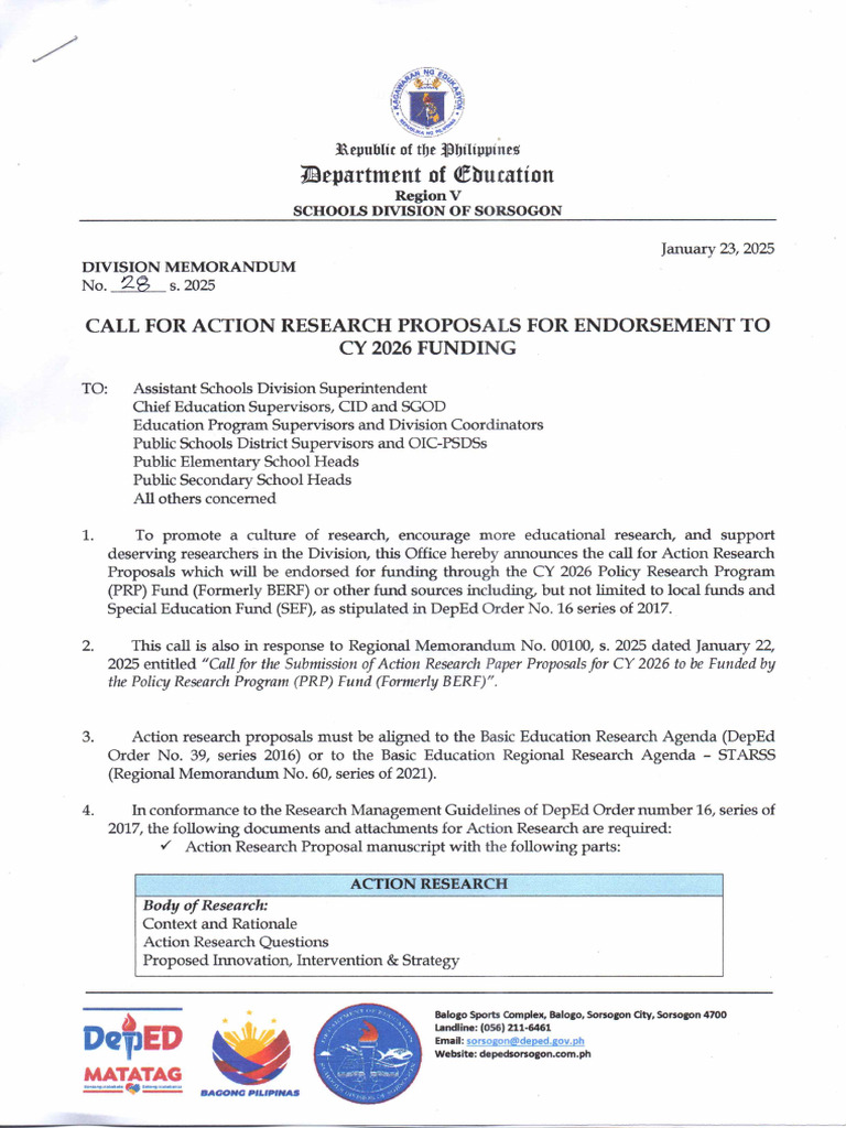 DM No 028 S 2025 | PDF