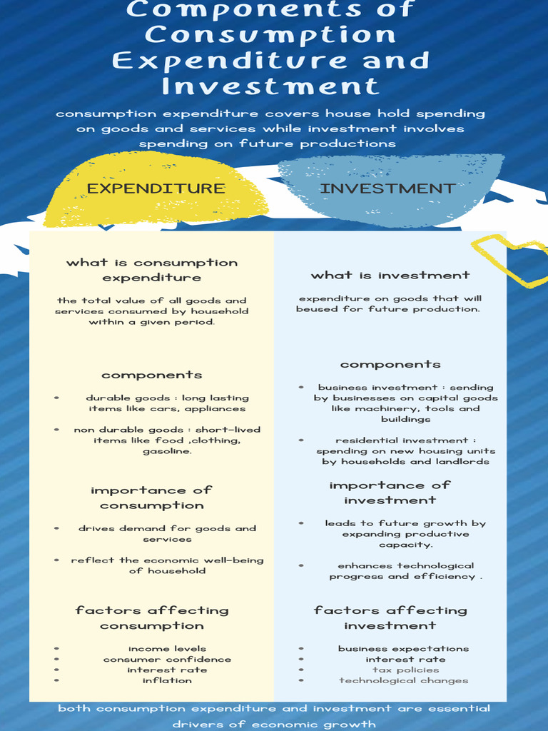 Components of Consumption Expenditure and Investment | PDF