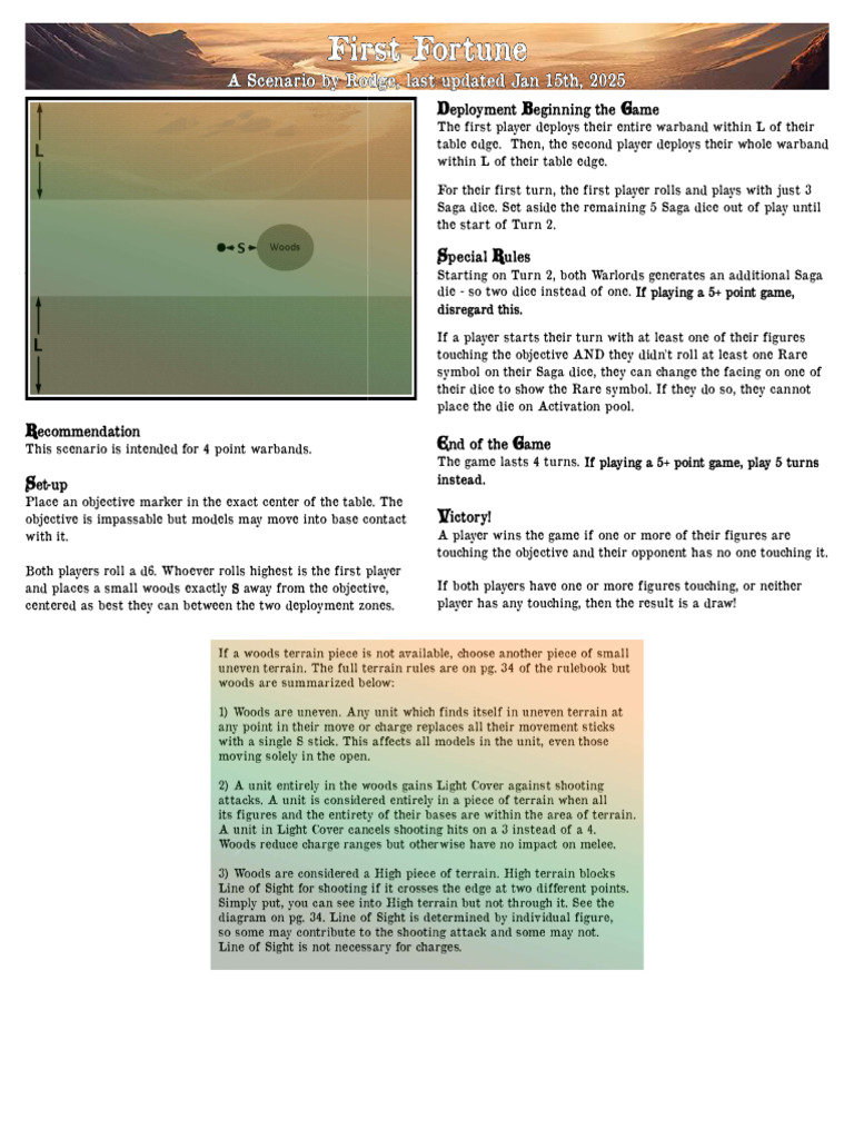 First Fortune | PDF | Tabletop Games | Gaming