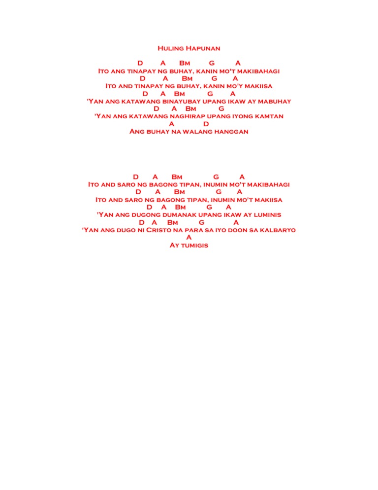 Huling Hapunan | PDF