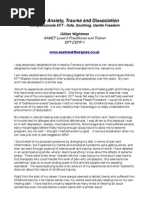 EFT for Extreme Anxiety and Dissociation