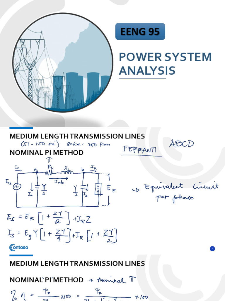 Nominal Pi Method in Power Systems | PDF | Electric Power Transmission ...