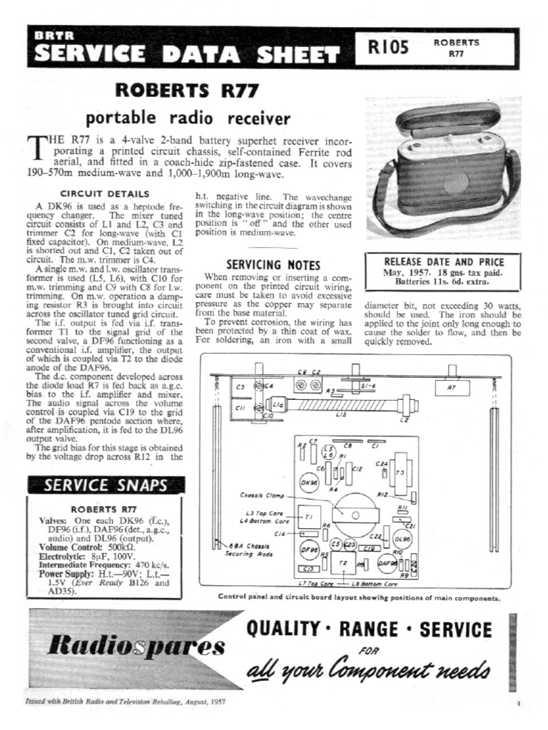 Roberts r77 | PDF