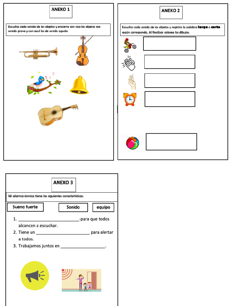 Anexos Sonidos | PDF