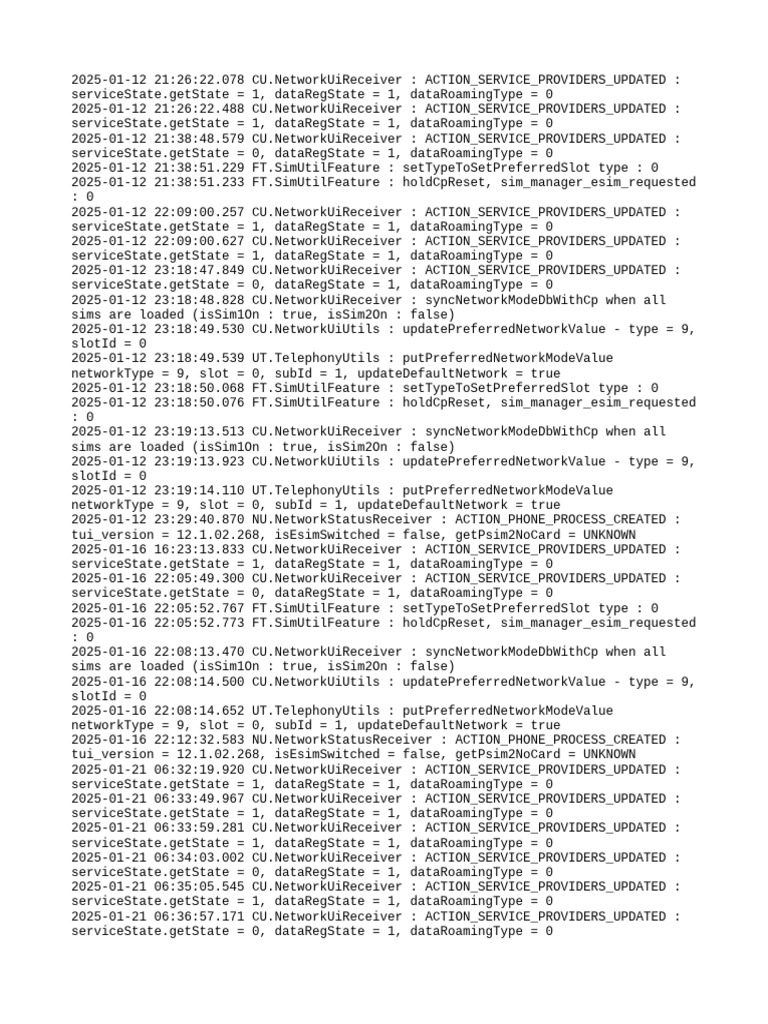 Network State Updates Log 2025 | PDF