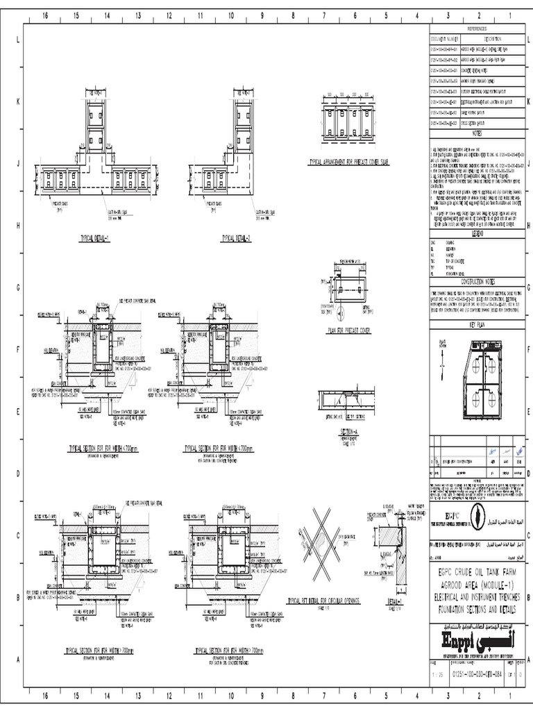 1251-100-030-CFD-084 REV-0 ELECTRICAL AND INSTRUMENT TRENCHES ...