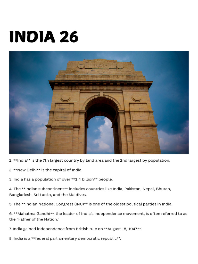 India 26 | PDF