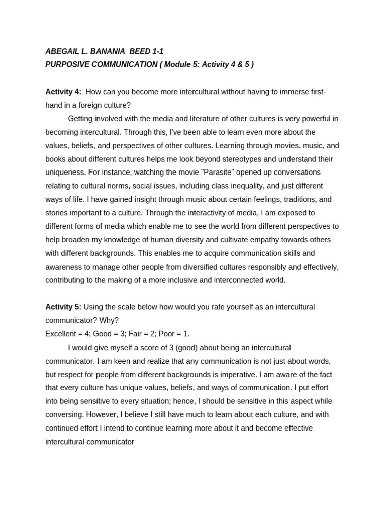 ACTIVITY 4 and 5 | PDF