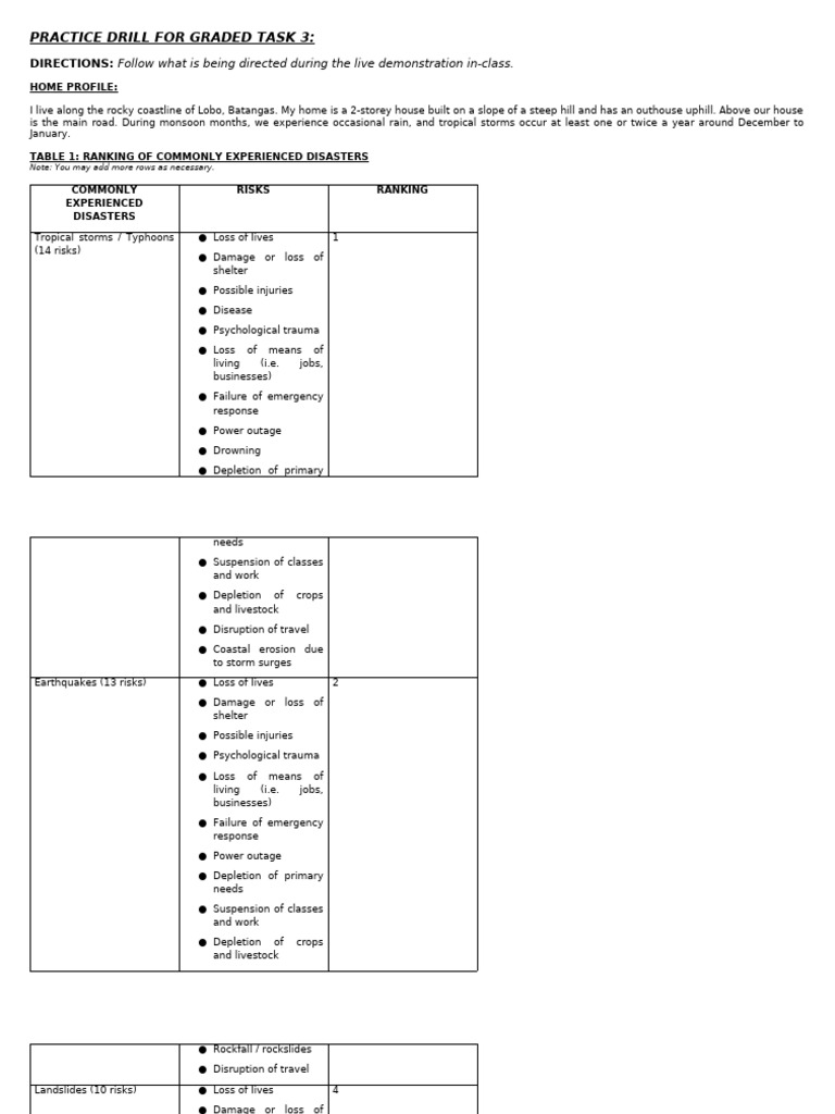 Disaster Risk Assessment Guide | PDF | Flood | Natural Disasters