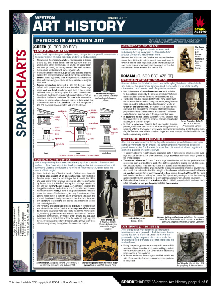 Western Art History Sparkcharts - Compress | PDF