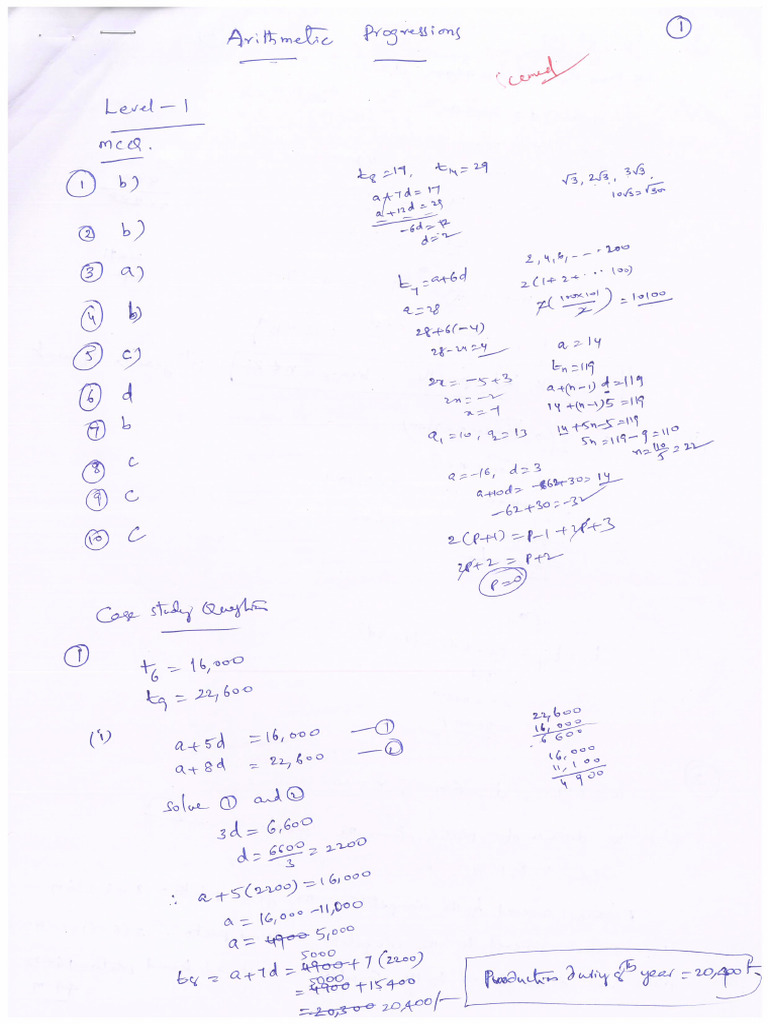 Arithmetic Progressions Part 2 Pdf