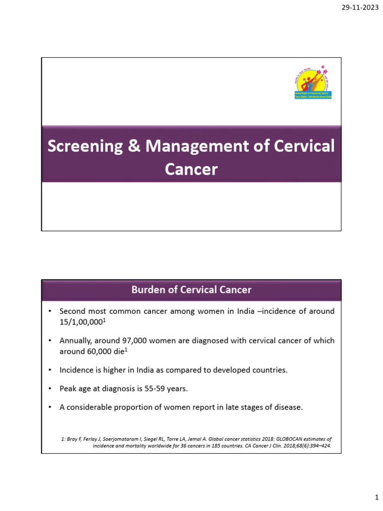 Cervical - Cancer TREATMENT GUIDELINES | PDF | Cervical Cancer | Medicine