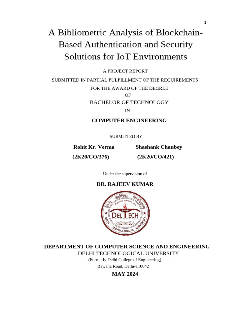Bibliometric Analysis of Blockchain IoT Security | PDF | Internet Of ...