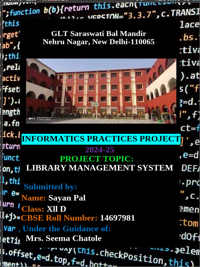 Digital Library Management System | PDF | Libraries | Databases