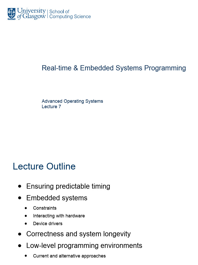 Real-time Embedded Systems Programming | PDF | Device Driver | Kernel ...