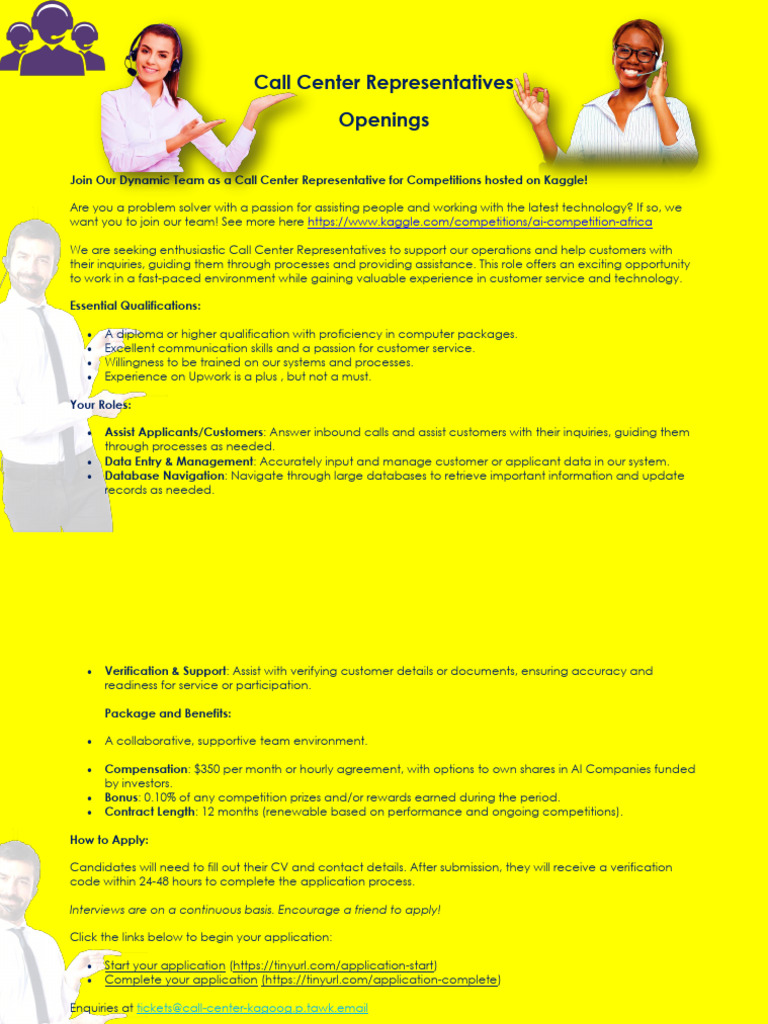 Call Center Rep Jobs at Kaggle Competitions | PDF | Databases ...