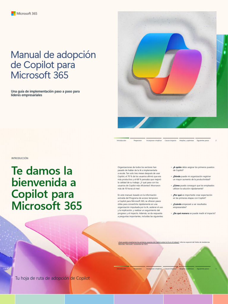 Guía de adopción de Microsoft 365 Copilot | PDF | Inteligencia ...