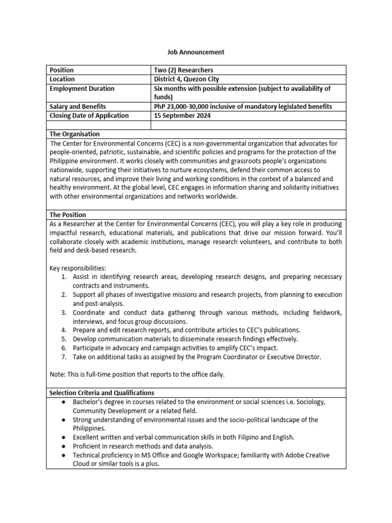 Researcher | PDF | Non Governmental Organization