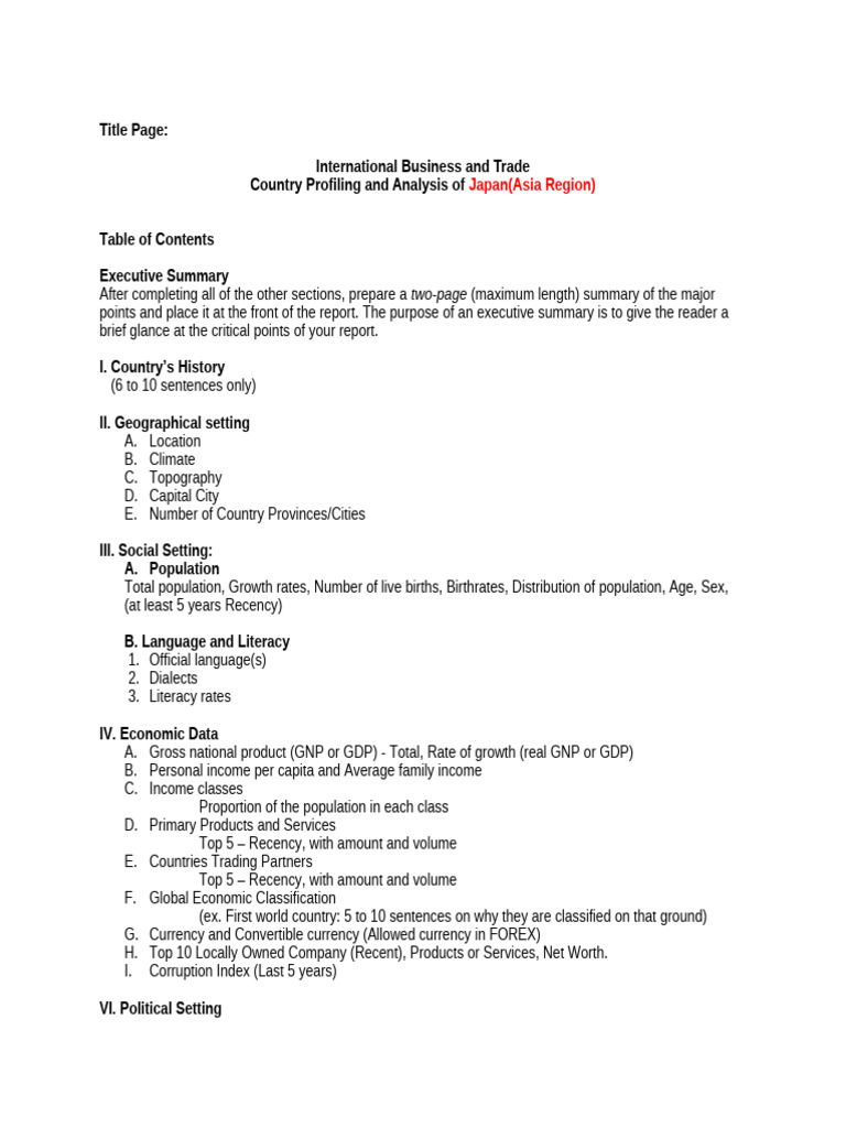 Japan Country Analysis for Business | PDF | Taxes | Gross Domestic Product